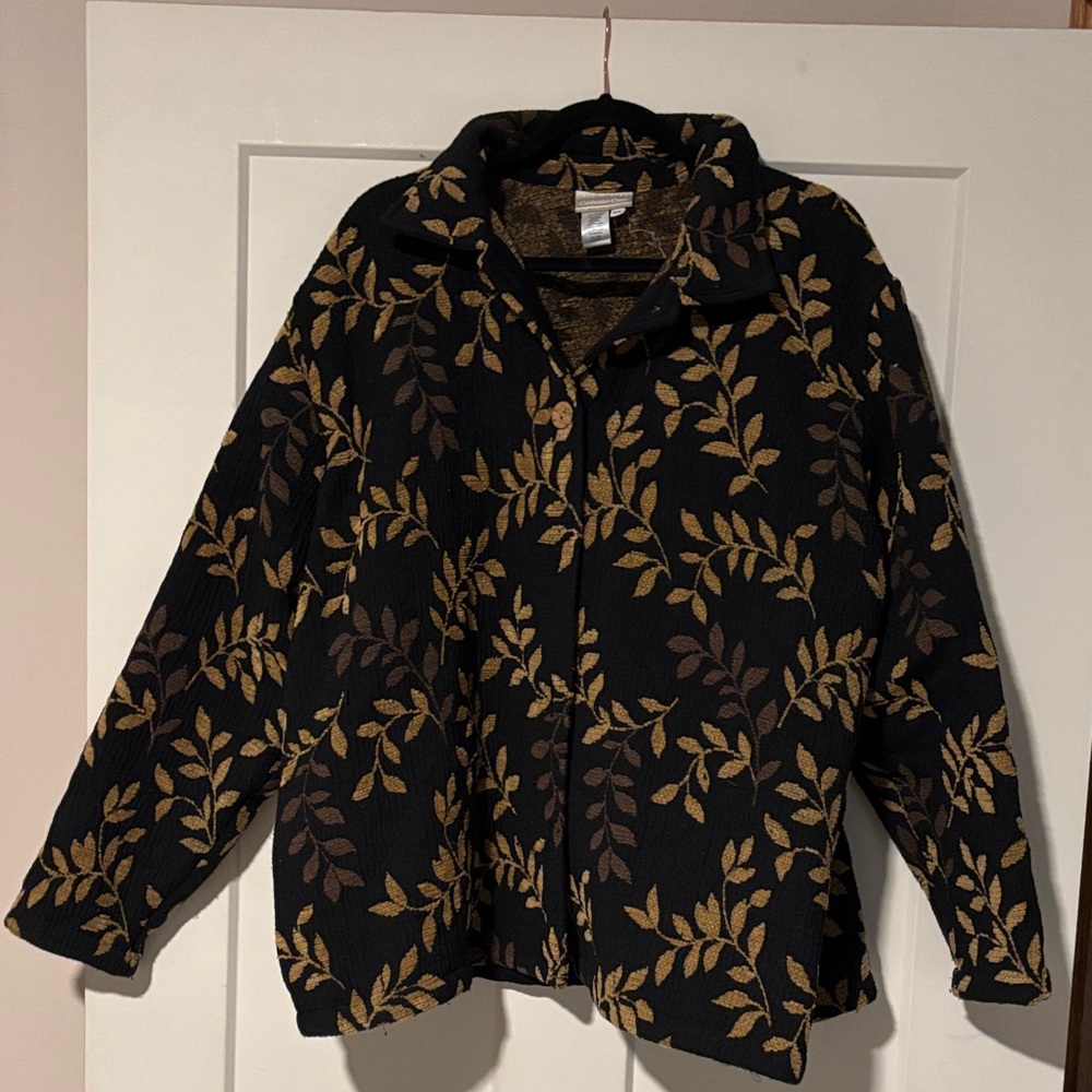 Coldwater Creek Black and Tan Jacket